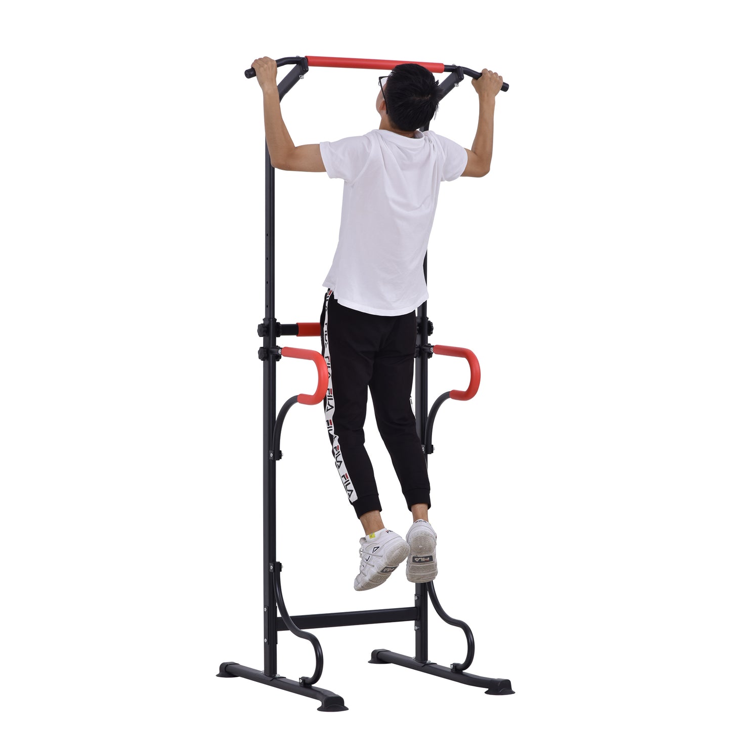 Soozier Pull Up Bar Power Tower Workout Station for Home Office Gym Traning Workout Equipment | Aosom Canada