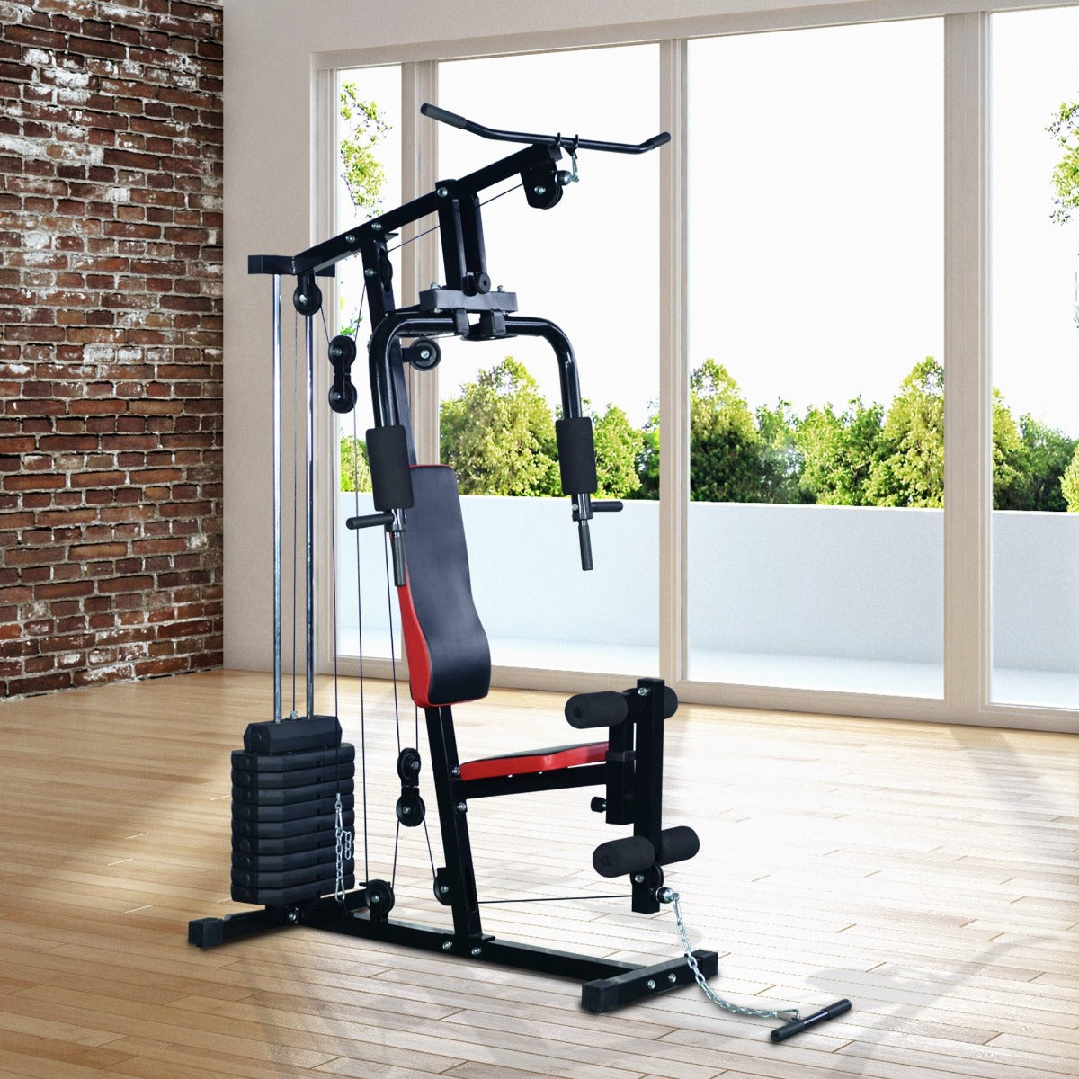 Soozier Heavy Duty Body Strength Weight Training Fitness Exercise Machine Home Gym | Aosom Canada