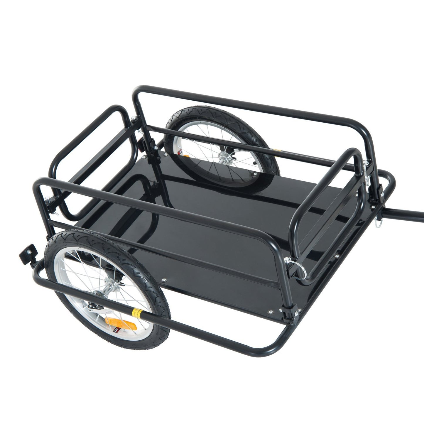 Aosom Folding Bicycle Cargo Trailer Utility Bike Cart Carrier Outdoor Garden Patio Tool New | Aosom Canada