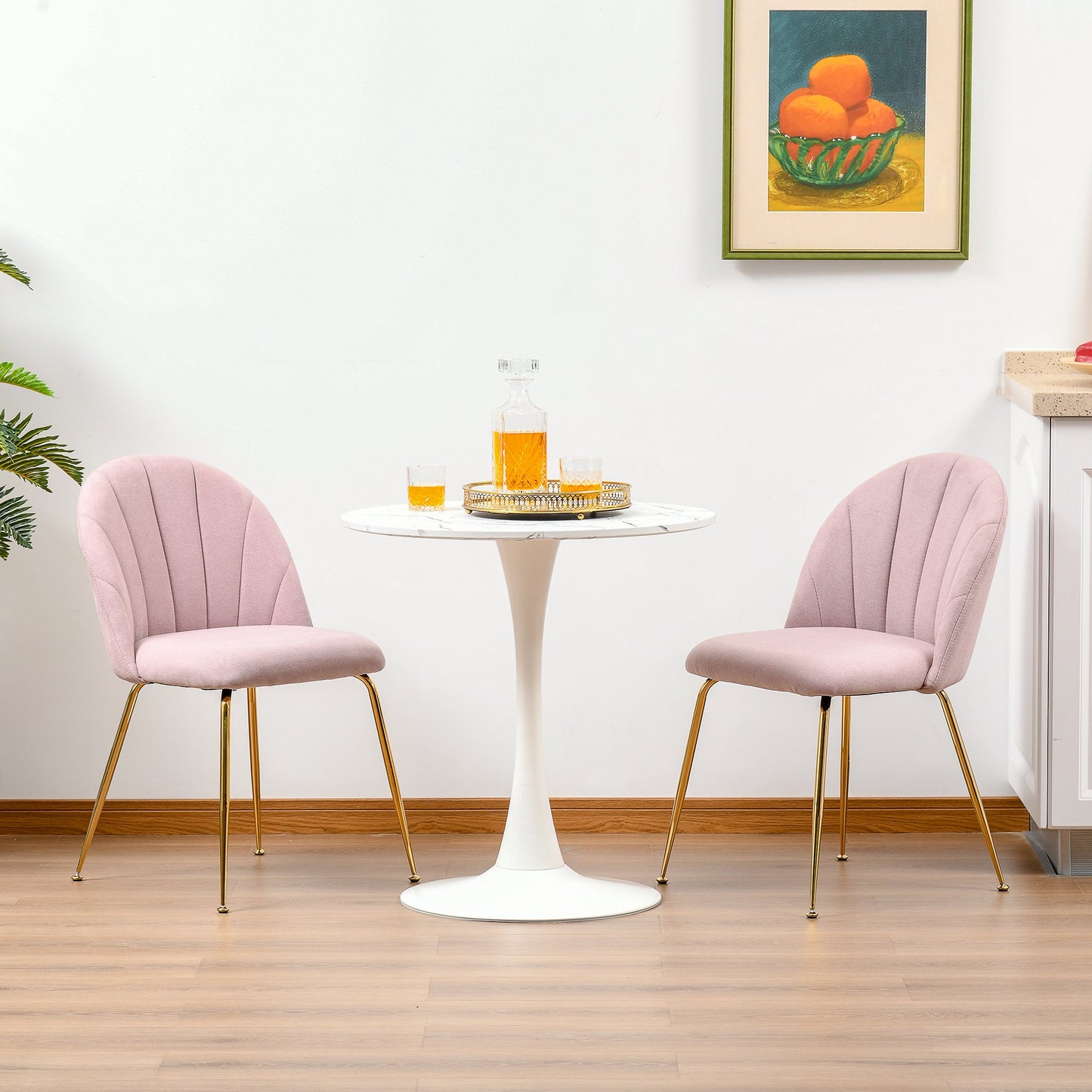 living room modern mid century accent fabric restaurant Lounge elegant side seat comfortable indoor furniture padded kitchen | Aosom Canada