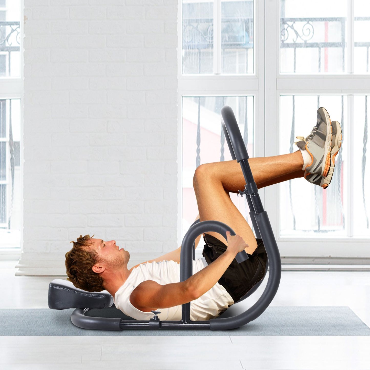 Abdominals Abs Roller Muscles Trainer Gym Exercise Workout Equipment | Aosom Canada