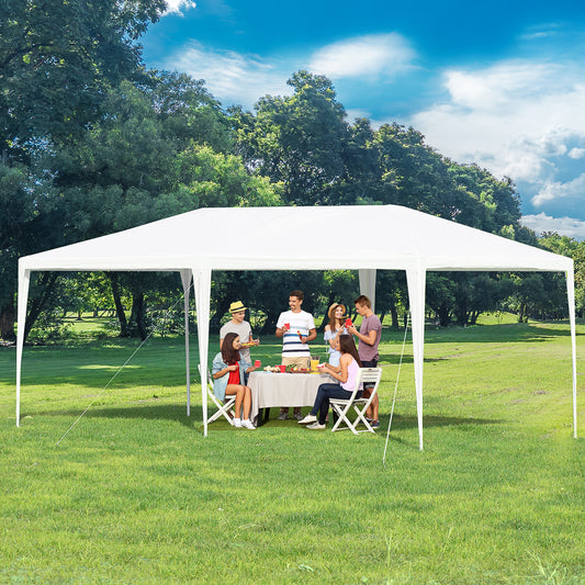Outsunny 19'x9' Gazebo  Party Tent Outdoor Event Canopy Garden Sun Shade with Removable Mosquito Mesh Netting | Aosom Canada