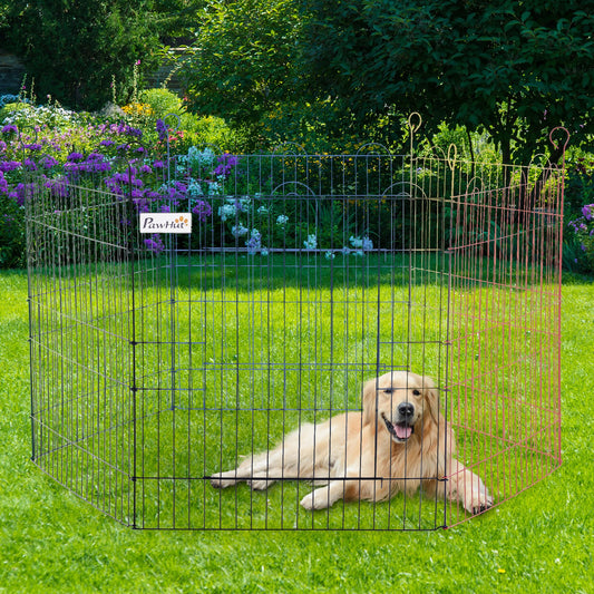 Pet Playpen Pet Agility Equipment Multi-colored Φ47.25" x 26"H Metal PawHut | Aosom Canada