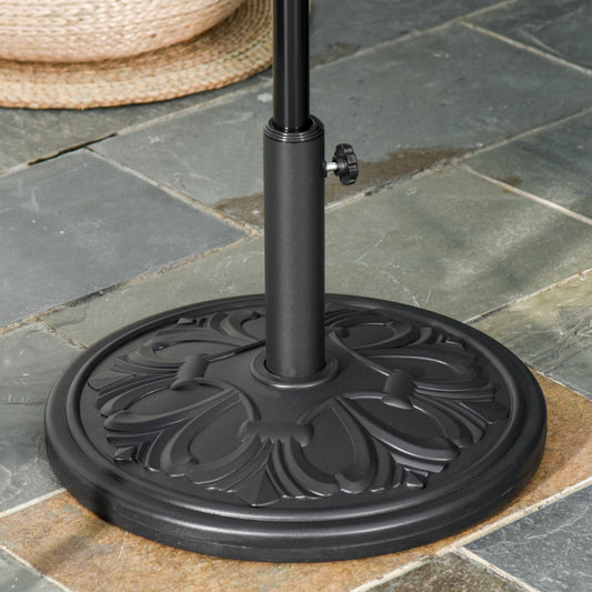 Outsunny D19" Round Parasol Base Heavy Duty Parasol Holder Garden Furniture | Aosom Canada