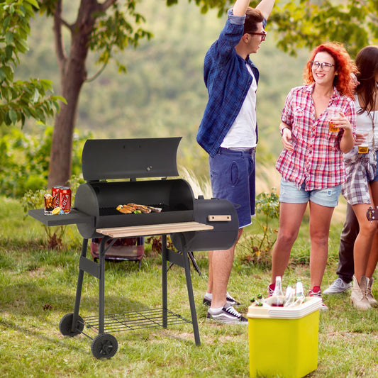 Outsunny 48" Freestanding Portable Backyard Charcoal BBQ Grill | Aosom Canada