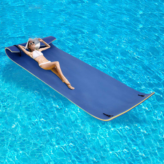 HOMCOM Roll-Up Pool Float Pad for Lakes, Oceans, & Pools, Water Mat for Playing, Relaxing & Recreation, Blue | Aosom Canada