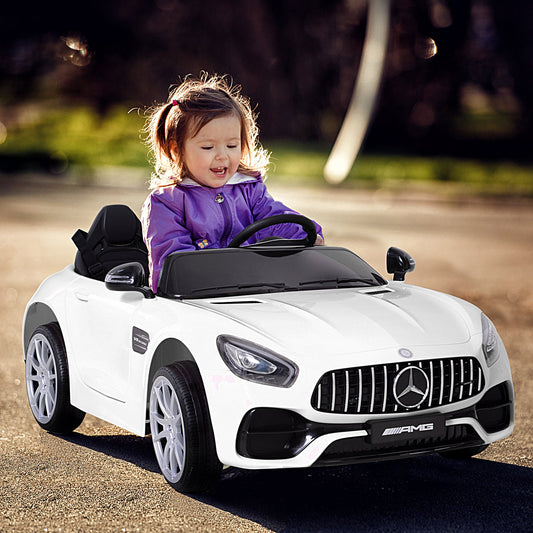 Aosom Licensed Kids Ride-On Car 12V with Remote Control, Suspension Wheel, Adjustable Speed, White | Aosom Canada