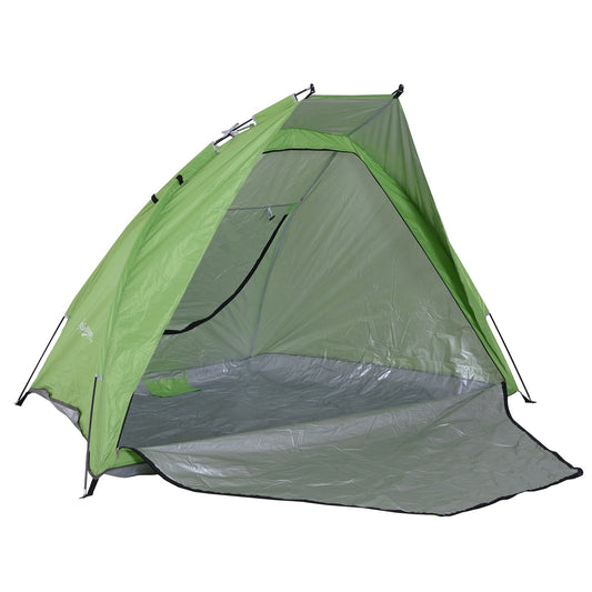Outsunny Portable Beach Tent Anti-UV 2-3 Person w/ Carry Bag | Aosom Canada