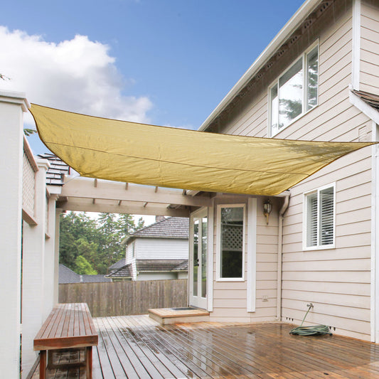 Outsunny 20' x 16' Rectangle Outdoor Patio Sun Sail Shade Canopy w/ Bag Sand | Aosom Canada