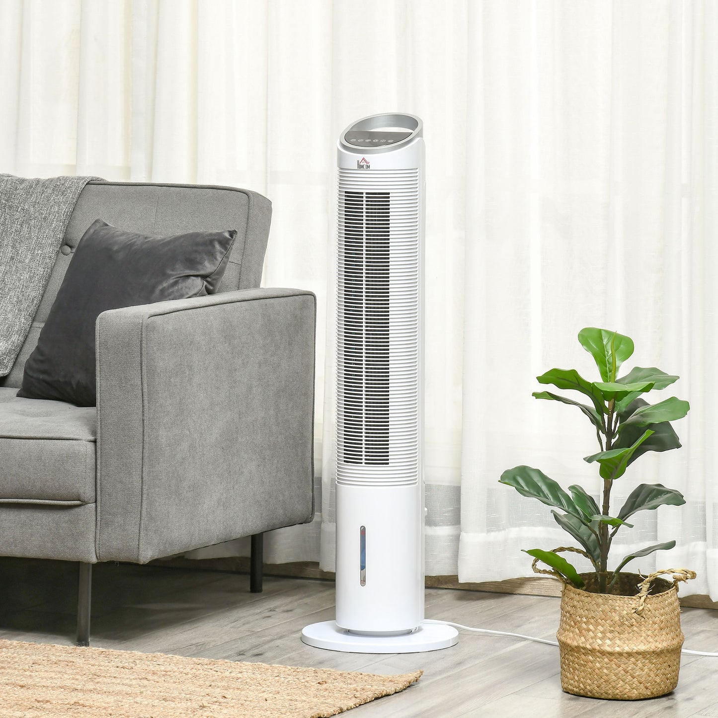 HOMCOM Portable Air Cooler, Evaporative Ice Cooling Fan Water Conditioner Humidifier Unit with 3 Modes, 3 Speed | Aosom Canada