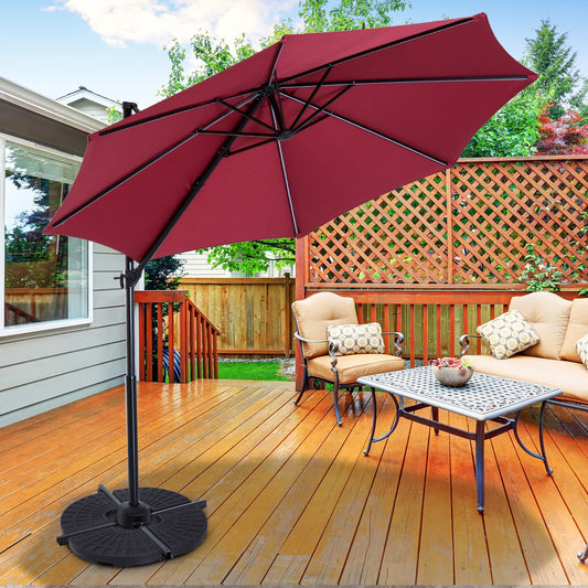 Outsunny Set of 4 Umbrella Base Weights for Cross Base Portable | Aosom Canada