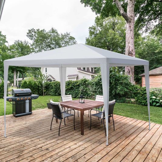 Outsunny 10x10ft Party Gazebo Tent Portable Folding Garden Canopy Event Party Shelter Outdoor Sunshade White | Aosom Canada