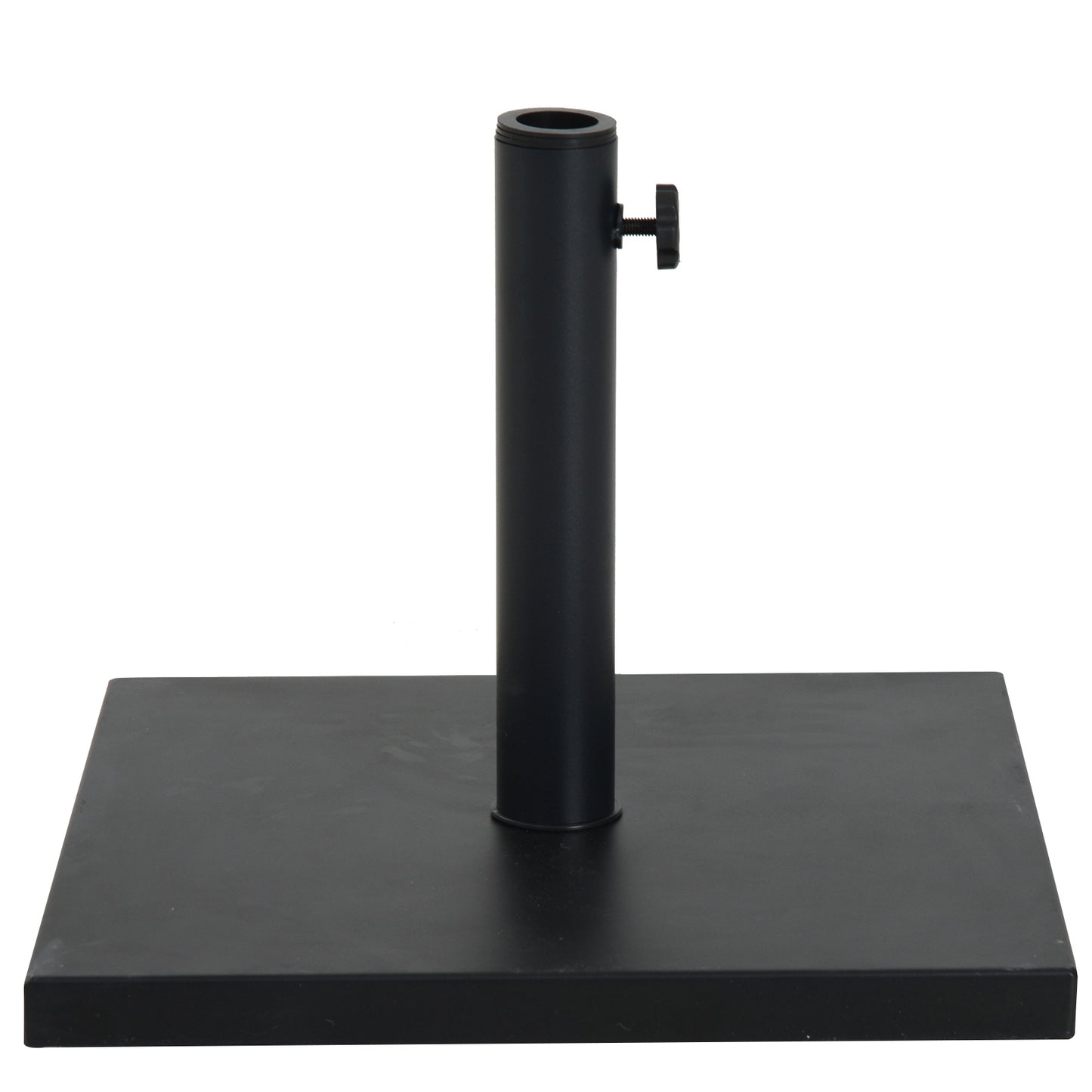 Outsunny Square Parasol Base Heavy Duty Umbrella Holder Black | Aosom Canada