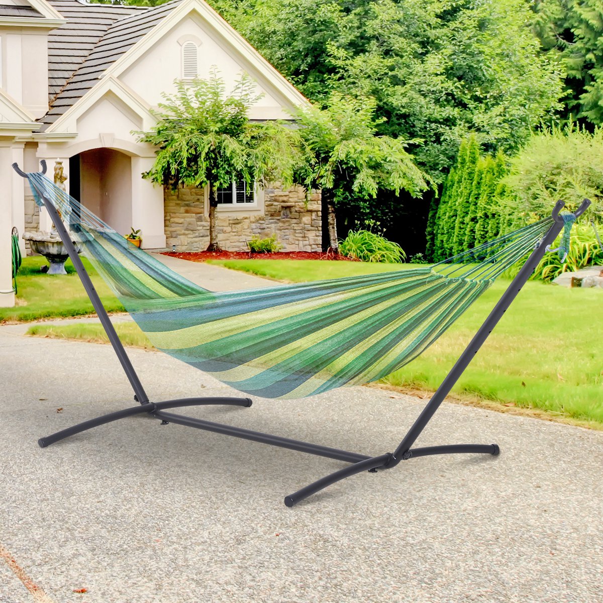 Outsunny Hammock Stand Adjustable Universal Fit Garden Camping Picnic | Aosom Canada
