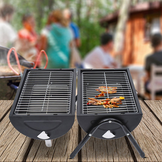Outsunny Tabletop Portable Charcoal Folding BBQ Heat Smoker Grilling | Aosom Canada