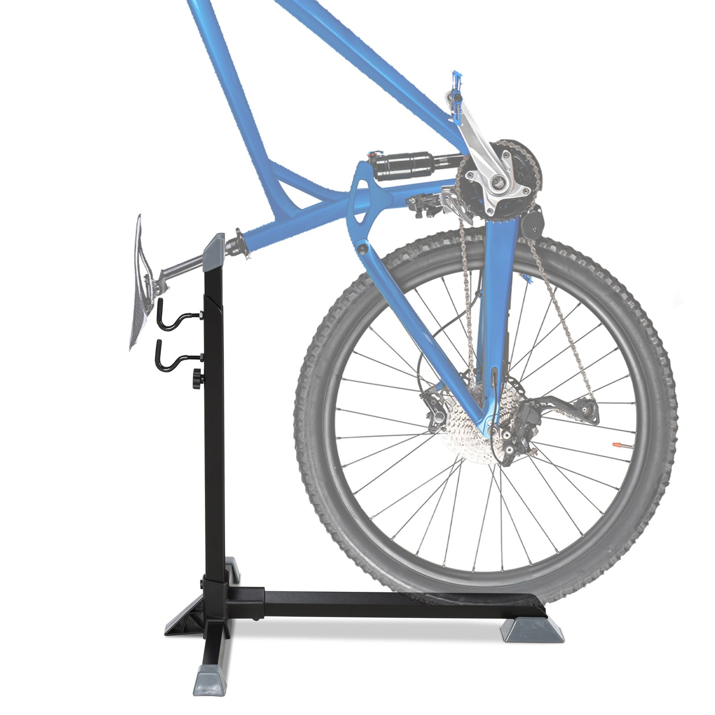 Soozier Adjustable Bike Storage Rack Stand Rack À Vélo Grande PP Feet Pad Metal Black | Aosom Canada