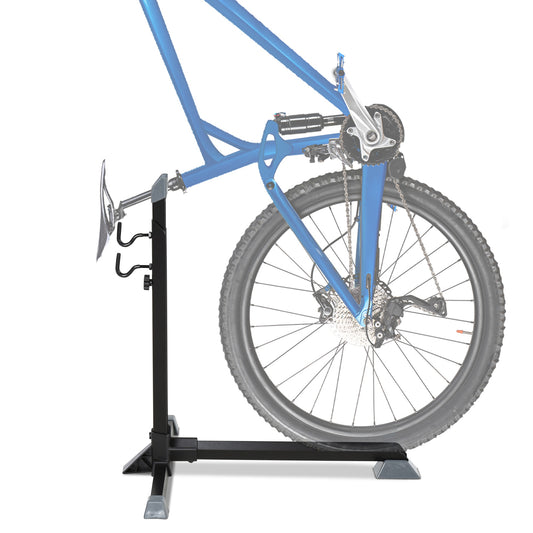 Soozier Adjustable Bike Storage Rack Stand Rack À Vélo Grande PP Feet Pad Metal Black | Aosom Canada