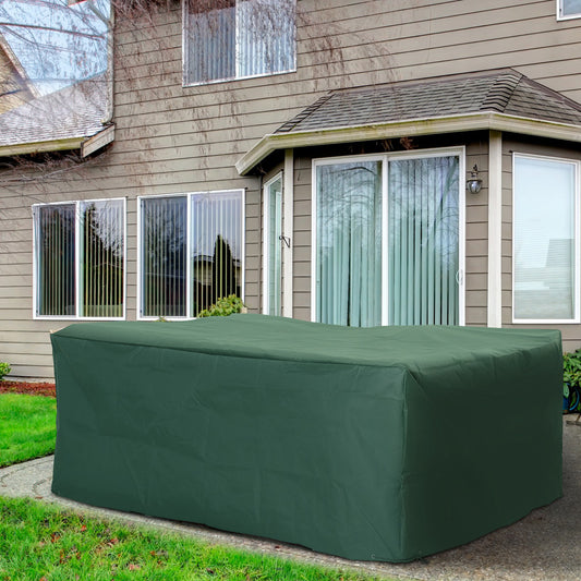 Outsunny 81”x57”  6-7 pieces Oxford Waterproof UV Rain Protector Dark Green | Aosom Canada