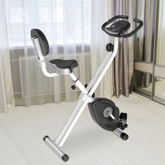 Magnetic Exercise Bike Exercise Bikes/Cardio Machines Black 17" W x 38.25" D x 43" H Steel Soozier | Aosom Canada