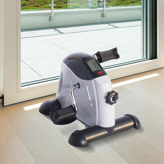 Soozier Portable Mini Pedal Exercise Bike Indoor Cycle Hand Foot LCD | Aosom Canada