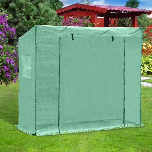 Outsunny 6.5’x2.5’x5.5’ Walk-in Garden Greenhouse w/ Durable Frame Outdoor Garden Tomato Plant House | Aosom Canada